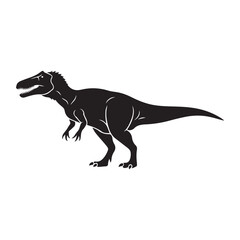 Fototapeta premium Giganotosaurus Silhouette Vector