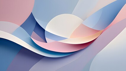 Abstract pastel background wallpaper design with soft colors and flowing shapes art