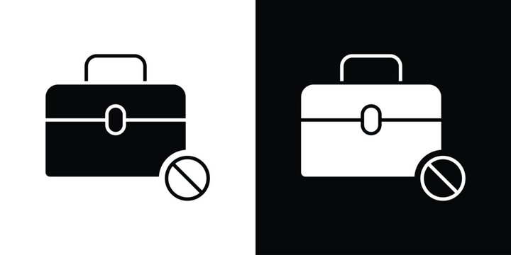 Unemployment icon collection. Vector icon design template