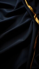 Abstract black and gold fabric background texture design luxury elegant backdrop