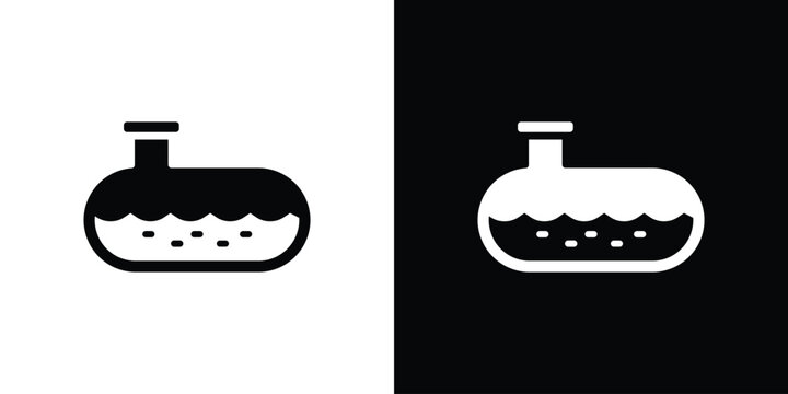 Sewerage tank icon collection. Vector icon design template