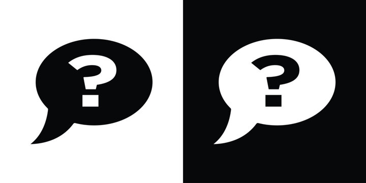 Question icon collection. Vector icon design template