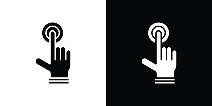 Finger control icon collection. Vector icon design template