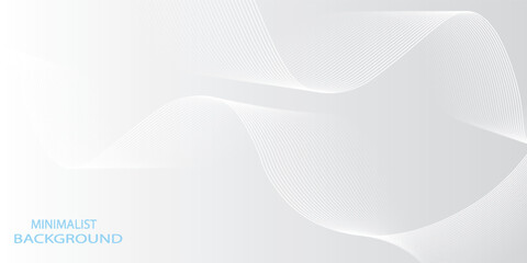 Abstract  white and gray color, modern design stripes background with wavy pattern.