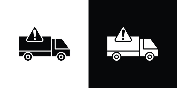Delivery delay icon collection. Vector icon design template