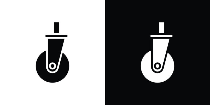 Cart trolley wheel icon collection. Vector icon design template