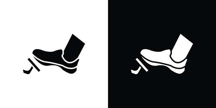 car pedal icon collection. Vector icon design template