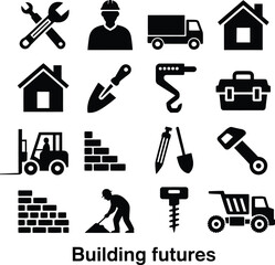 Vector Building Futures: Construction Tools, Workers & Homes for Development & Growth.