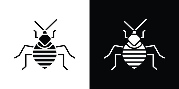 Bedbug icon collection. Vector icon design template