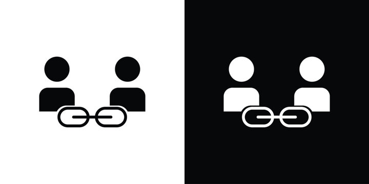 Affiliate link icon collection. Vector icon design template