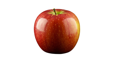 red apple isolated on white
