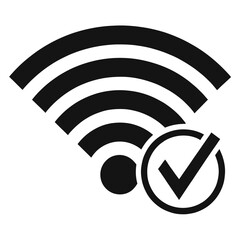 Secure Wi Fi Connection Icon Ensuring Seamless Connectivity and Reliability for all your digital
