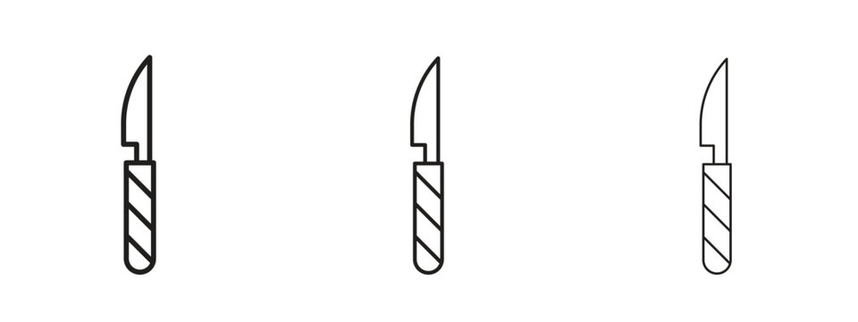 Scalpel icon in trendy line style. icon illustrations