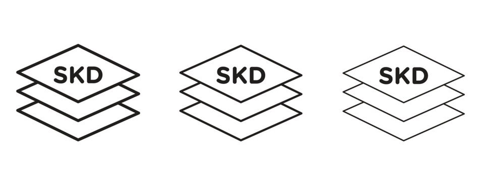 SDK icon in trendy line style. icon illustrations