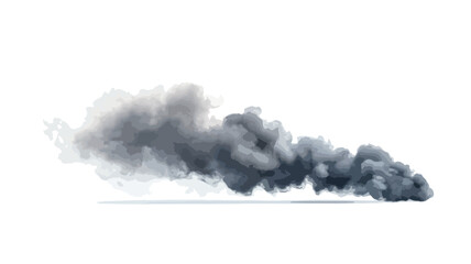 Dynamic Black Smoke Shape Wide Angle