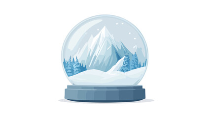 Transparent Snow Globe Wide Angle Center