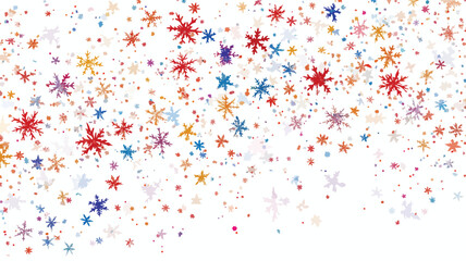 Festive Snowflake Background Illustration