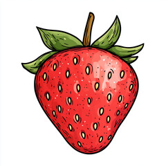 strawberry isolated on white background