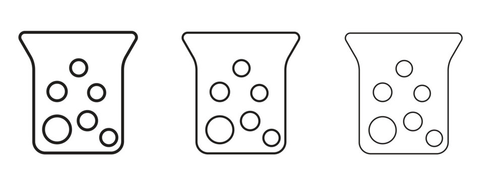 Hard Water icon in trendy line style. icon illustrations