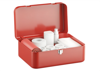   first aid cabinet isolated on white background PNG, AI GENERATED