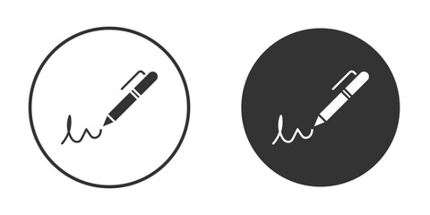 Write icon. Black filled vector illustration. vector logo template