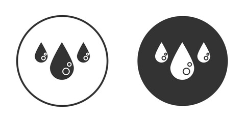 Tear drop icon. Black filled vector illustration. vector logo template