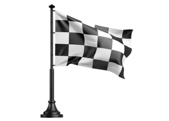  racing flag   isolated on white background PNG, AI GENERATED
