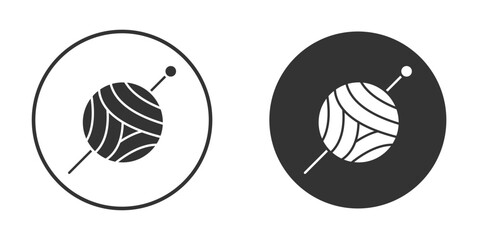 Crochet icon. Black filled vector illustration. vector logo template