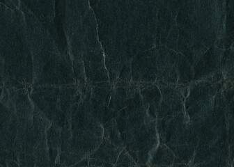 Fototapeta premium Scratches recycled black paper for design. Distressed overlay surface. Black shabby aged photo editor layer. Ripped grunge abstract background. Copy space. 