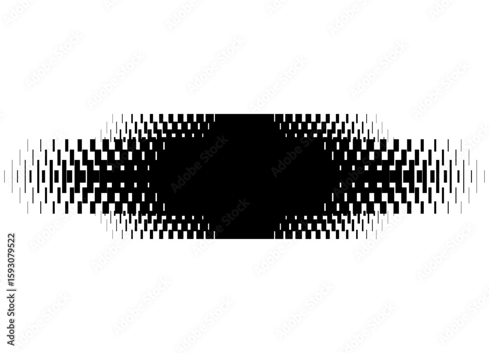 Aufkleber vector pattern of black abstract pixels on a white background. vector background. design element in 