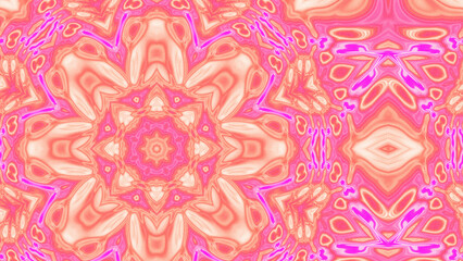 Abstract Radiant Burst with Soft Grain Texture, Symmetrical Glow Pattern in Psychedelic Style, Radiating Circular Abstract with Subtle Noise, Kaleidoscopic Starburst with Gradient Flow
