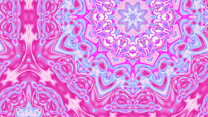 Abstract Radiant Burst with Soft Grain Texture, Symmetrical Glow Pattern in Psychedelic Style, Radiating Circular Abstract with Subtle Noise, Kaleidoscopic Starburst with Gradient Flow