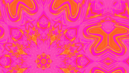 Abstract Radiant Burst with Soft Grain Texture, Symmetrical Glow Pattern in Psychedelic Style, Radiating Circular Abstract with Subtle Noise, Kaleidoscopic Starburst with Gradient Flow