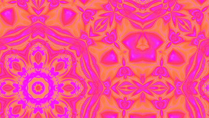 Abstract Radiant Burst with Soft Grain Texture, Symmetrical Glow Pattern in Psychedelic Style, Radiating Circular Abstract with Subtle Noise, Kaleidoscopic Starburst with Gradient Flow