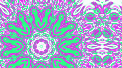 Abstract Radiant Burst with Soft Grain Texture, Symmetrical Glow Pattern in Psychedelic Style, Radiating Circular Abstract with Subtle Noise, Kaleidoscopic Starburst with Gradient Flow