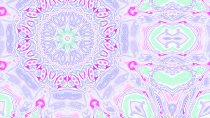 Abstract Radiant Burst with Soft Grain Texture, Symmetrical Glow Pattern in Psychedelic Style, Radiating Circular Abstract with Subtle Noise, Kaleidoscopic Starburst with Gradient Flow