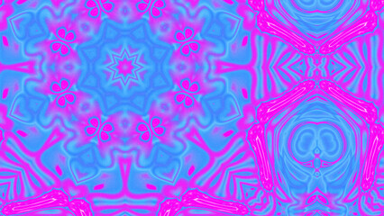 Abstract Radiant Burst with Soft Grain Texture, Symmetrical Glow Pattern in Psychedelic Style, Radiating Circular Abstract with Subtle Noise, Kaleidoscopic Starburst with Gradient Flow