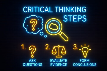 Neon Critical Thinking Process with Analysis Framework for Problem Solving