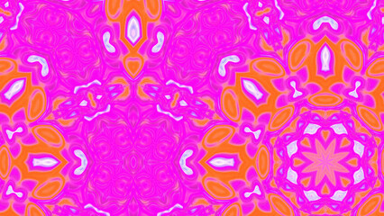 Abstract Radiant Burst with Soft Grain Texture, Symmetrical Glow Pattern in Psychedelic Style, Radiating Circular Abstract with Subtle Noise, Kaleidoscopic Starburst with Gradient Flow