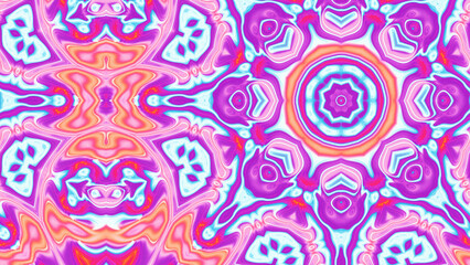 Abstract Radiant Burst with Soft Grain Texture, Symmetrical Glow Pattern in Psychedelic Style, Radiating Circular Abstract with Subtle Noise, Kaleidoscopic Starburst with Gradient Flow