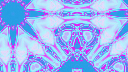 Abstract Radiant Burst with Soft Grain Texture, Symmetrical Glow Pattern in Psychedelic Style, Radiating Circular Abstract with Subtle Noise, Kaleidoscopic Starburst with Gradient Flow