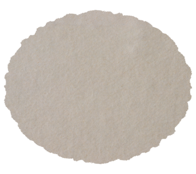 photo of old blank brown grunge paper oval banner	