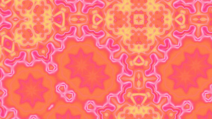 Abstract Radiant Burst with Soft Grain Texture, Symmetrical Glow Pattern in Psychedelic Style, Radiating Circular Abstract with Subtle Noise, Kaleidoscopic Starburst with Gradient Flow