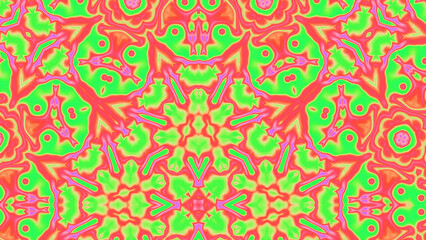 Abstract Radiant Burst with Soft Grain Texture, Symmetrical Glow Pattern in Psychedelic Style, Radiating Circular Abstract with Subtle Noise, Kaleidoscopic Starburst with Gradient Flow
