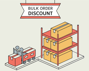 Bulk Order Discount Concept | Volume Pricing Strategy Graphic