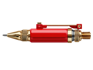 Precision tool demonstration workshop product indoor close-up. Isolated on transparent background, png.