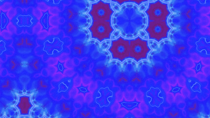 Abstract Radiant Burst with Soft Grain Texture, Symmetrical Glow Pattern in Psychedelic Style, Radiating Circular Abstract with Subtle Noise, Kaleidoscopic Starburst with Gradient Flow