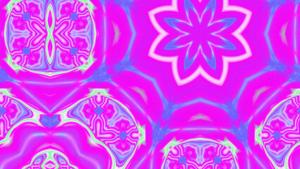 Abstract Radiant Burst with Soft Grain Texture, Symmetrical Glow Pattern in Psychedelic Style, Radiating Circular Abstract with Subtle Noise, Kaleidoscopic Starburst with Gradient Flow