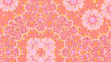 Abstract Radiant Burst with Soft Grain Texture, Symmetrical Glow Pattern in Psychedelic Style, Radiating Circular Abstract with Subtle Noise, Kaleidoscopic Starburst with Gradient Flow