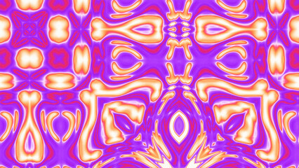 Abstract Radiant Burst with Soft Grain Texture, Symmetrical Glow Pattern in Psychedelic Style, Radiating Circular Abstract with Subtle Noise, Kaleidoscopic Starburst with Gradient Flow